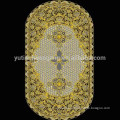hollow out gold and silver lace round table cloth